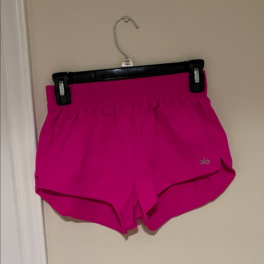 ALO Yoga Women's Bright Pink Athletic Shorts